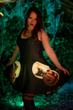 Halloween Pumpkin Cat Skater Dress