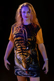 Drinking Tiger Yellow Extra Long T-shirt