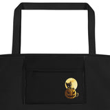 Halloween Pumpkin Cat Tote Bag
