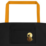 Halloween Pumpkin Cat Tote Bag