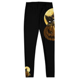 Halloween Pumpkin Cat Leggings
