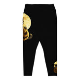 Halloween Pumpkin Cat Curvy Leggings