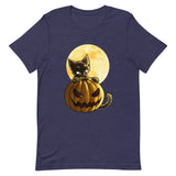 Halloween Pumpkin Cat Short-Sleeve T-Shirt