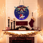 Merry Christmas Fox - Door Hanger (30 cm)