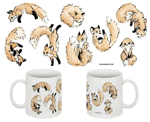 Floating Foxes Mug