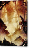 Fox in Post-apocalyptic Outpost - Canvas Print