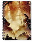 Fox in Post-apocalyptic Outpost - Spiral Notebook