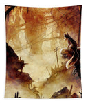 Fox in Post-apocalyptic Outpost - Tapestry