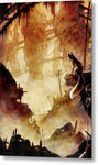 Fox in Post-apocalyptic Outpost - Metal Print
