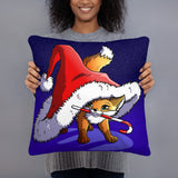 Christmas Fox - Throw Pillow