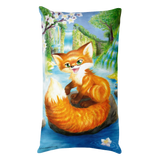 Summer Fox Waterfall Pillow
