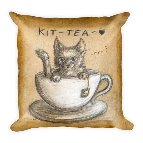 Kit-tea Pillow