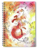 Musical Fox - Spiral Notebook