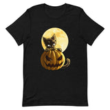 Halloween Pumpkin Cat Short-Sleeve T-Shirt